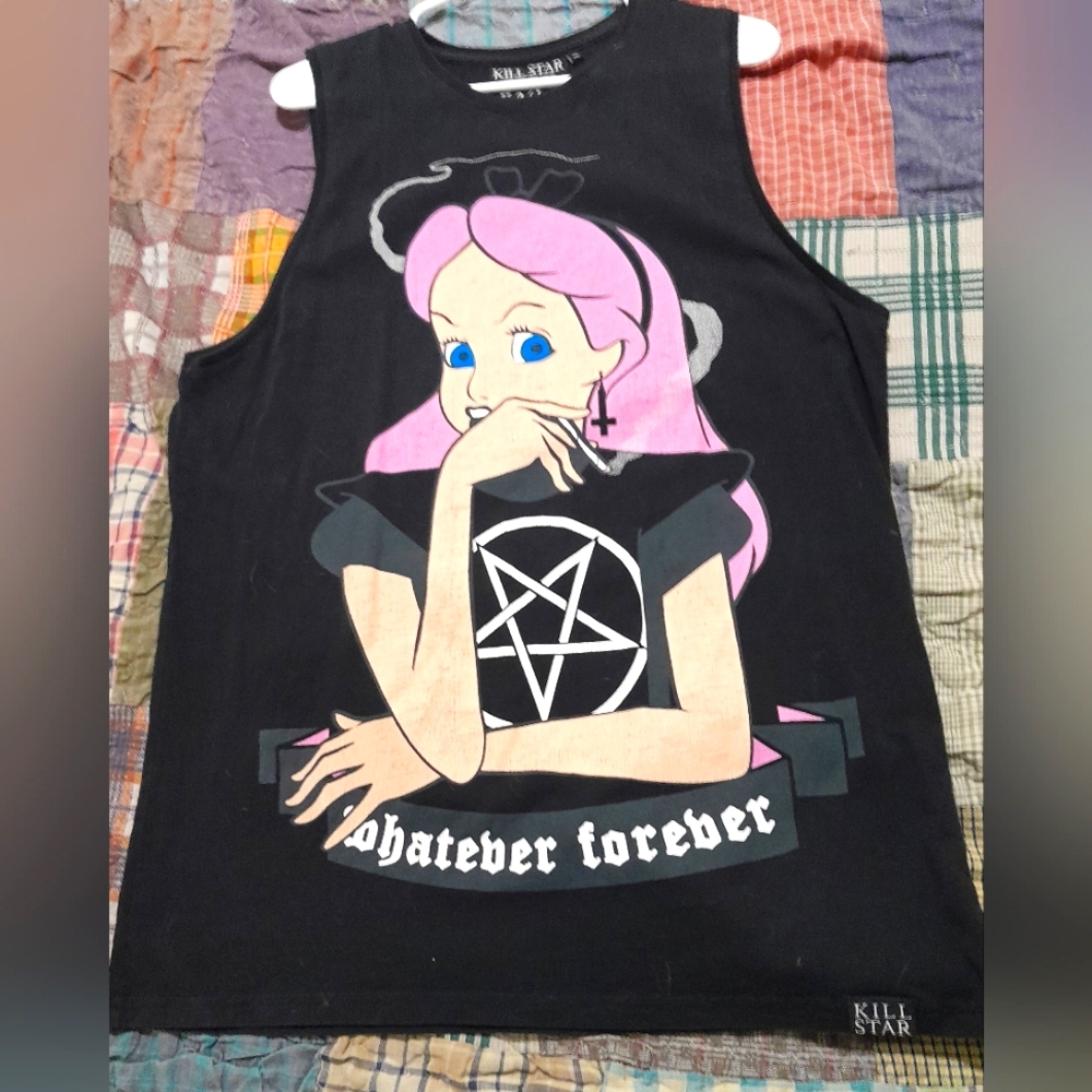 SOLD! XL Vintage Killstar Alice Tank - Picture 1 of 3